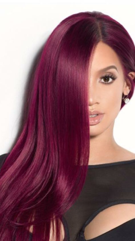 Burgundy Magenta Hair, Magenta Hair Color, Red Magenta Hair Color, Raspberry Red Hair, Magenta Balayage, Berry Red Hair, Viva Magenta Hair Color, Red Purple Hair Burgundy Magenta, Fushia Hair Color Magenta