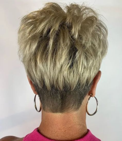 50 Pixie Cuts You’ll Love Rocking in 2022 Layered Undercut, Edgy Pixie Hairstyles, Short Cropped Hair, Shaved Pixie, Longer Pixie Haircut, Thick Hair Cuts, Edgy Pixie Cuts, Pixie Cut With Bangs, Crop Hair