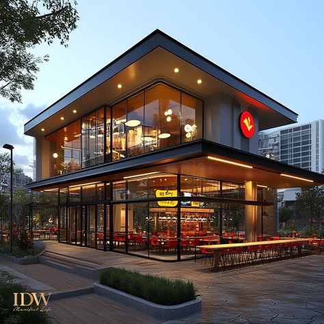 Transform Your Restaurant’s Exterior Into a Showstopper ✨🏙️ Your restaurant’s exterior is the first thing customers see, setting the tone for their entire experience. At IDW, we believe a well-designed exterior not only attracts attention but also invites customers to enjoy a memorable dining experience. 🌟🚪 Whether you envision a sleek, modern façade or a warm, inviting entrance, we’ll help you create an exterior that reflects your brand’s personality. From stylish lighting to cozy outdoor ... Concept Restaurant, Restaurant Facade, Restaurant Entrance, Commercial Design Exterior, Cozy Restaurant, Restaurant Ideas, Cozy Outdoor, Stylish Lighting, Design Exterior