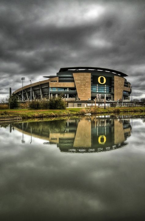 Mighty Autzen Stadium Autzen Stadium, Oregon Football, Ducks Football, Duck Pictures, Duck Wallpaper, Oregon Ducks Football, Sports Stadium, Eugene Oregon, University Of Oregon