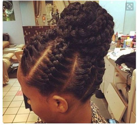 Cornrows Updo, Relaxed Hair Journey, Cabello Afro Natural, Cornrows Styles, Prom Hair Updo, Twisted Hair, Hair Afro, Braided Bun Hairstyles, Hair Done