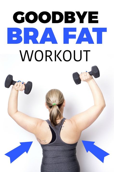 Good Bye Bra Fat Workout - Back and Chest Workout Plan from a Physical Therapist Back And Chest Workout, Bra Fat Workout, Fat Burning Workout Routine, Fat Workout, Good Bye, At Home Workout Plan, Chest Workout, Belly Fat Workout, Physical Therapist