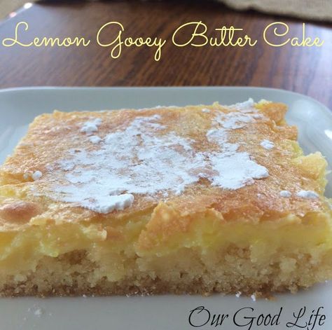 Lemon Gooey Butter Cake, Dining Room Makeovers, Lemon Butter Cake, Ooey Gooey Cake, Wall Stenciling, Chess Squares, Ooey Gooey Butter Cake, Gooey Cake, Gooey Bars