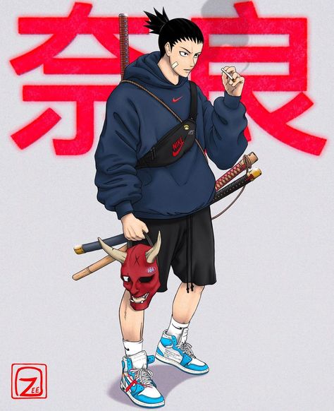 OZEE on Instagram: “The best friend Naruto ever had and one on my favorite characters -Shikamaru Nara 奈良 🦌 A lot Demon Slayer, Jujutsu Kaisen and Naruto Stuff…” Anime Streetwear Art, Ph Wallpaper, Shikamaru Wallpaper, Anime Hypebeast, Streetwear Wallpaper, Artsy Pics, Urban Samurai, Shikamaru Nara, Best Friend Wallpaper