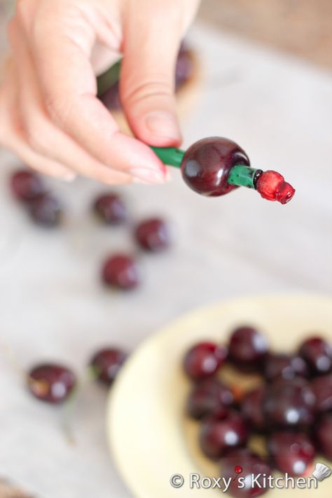 How To Pit Cherries Easily, Homemade Cherry Jam, How To Pit Cherries, Fun Meals, Apple Treats, Cherry Pitter, Berry Garden, Fruit Pies, Apple Treat