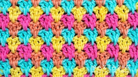 Here's a fun stitch called the crochet teardrop stitch. It's like a mini version of the larksfoot stitch. This works great for blankets and scarves. Tear Drop Crochet Pattern, Teardrop Crochet Pattern, Crochet Teardrop, Easy Crochet Slippers, Crochet Afghan Patterns Free, Crocheting Projects, Bunny Crochet, Crochet Fringe, Beginner Crochet Projects