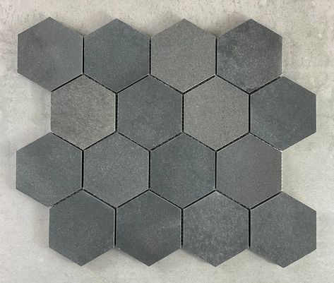 ES Stone 3" x 3" Marble Honeycomb Mosaic Wall and Floor Tile | Wayfair Shower Floors, New Staircase, Marble Finish, Best Floor Tiles, Hexagonal Mosaic, Tiles Wall, Black Tiles, Tile Murals, Wall And Floor Tiles