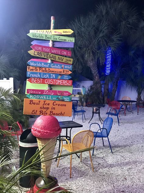 Tropical Ice Cream Shop, Ice Cream Business Ideas, Beach Ice Cream Shop, Ice Cream Shop Aesthetic, Hawaiian Ice Cream, Beach Ice Cream Aesthetic, The Ice Cream Museum, Ice Cream Beach, Old Timey Ice Cream Shop