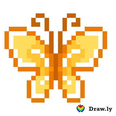 Depop Profile Pic, Easy Perler Bead Patterns, Easy Perler Beads Ideas, Graph Crochet, Easy Pixel Art, Butterfly Cross Stitch, Pixel Pattern, Cute Doodles Drawings, Pixel Art Pattern