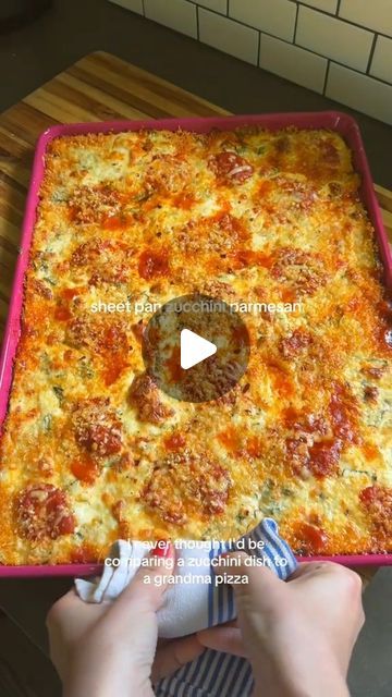 Mediterranean Diet Plan on Instagram: "🫒🥘This bubbling zucchini parmesan is giving major grandma pizza vibes — and because it’s cooked on a sheet pan, it has extra-crispy edges 😍🍗  🙏 Thank you: @graceelkus  🔥 Type "Yes" If you Want to Get More FREE Recipes from Me  👉 Follow my page @mediterraneandiet.tasty to get Mediterranean diet recipes and tips for weight loss and a healthy lifestyle.  😍Ingredients  2½ pounds zucchini (about 4 medium), trimmed 3 tablespoons extra-virgin olive oil, divided 2 teaspoons kosher salt, divided Freshly-ground black pepper 1 (16-ounce) container cottage cheese (about 2 cups) 8 ounces low-moisture mozzarella cheese, shredded (about 2 cups), divided ½ cup loosely-packed chopped fresh basil leaves, plus more for serving ½ teaspoon crushed red pepper flake Zucchini Diet Recipes, Dinner For Diabetics, Zucchini Parmesan Sheet Pan, Mediterranean Chicken Zucchini Bake, Parmesan Tomato Zucchini Bake, Baked Parmesan Zucchini Damn Delicious, Egg Custard Recipes, Easy Cheesy Zucchini Bake: A Delicious Pizza Alternative, Zucchini Recipes Healthy