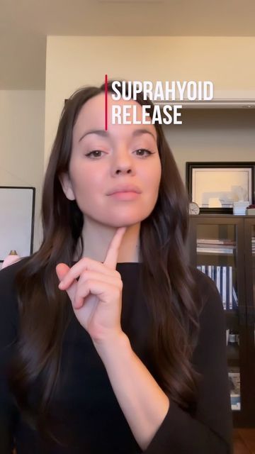 Taylor Reyes, PT, DPT, CFMT on Instagram: "Neck tension, headaches, jaw tension? I gotchu 😉 This area often gets overlooked in therapy and in the home exercise portion of recovery. A whole bunch of muscles connect to this area. Adding some input to the nervous system can side in relaxation and tissue mobility. End up talking a ton during a work day? Give it a try and see if it helps. I like to task stack and do this while I’m putting on my moisturizers 🧖‍♀️ . . . #pain #tmj #physiotherapy #n Jaw Relaxation Exercise, Neck Tension Relief, Headache Location, Tmj Exercises, Neck Tension, Facial Bones, Relaxation Exercises, Tension Relief, Muscular System