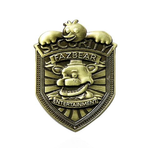 Fnaf Freddy Fazbear, Fnaf Security Guards, Fnaf Costume, Fnaf Crafts, Night Guard, Security Badge, Fnaf Oc, Fnaf Freddy, Anime Jewelry