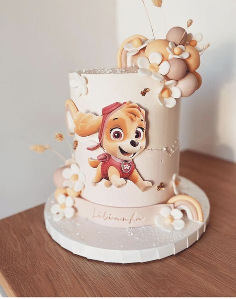 Sky Cake Paw Patrol, Tort Paw Patrol, Pink Paw Patrol Party, Paw Patrol Cake Girly, Skye Cake, Skye Paw Patrol Cake, Paw Patrol Theme Party, Paw Patrol Skye Birthday, Diy Christmas Pictures