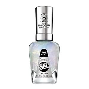 Sally Hansen Miracle Gel Nail Polish, Unicorn Top Coat, 0.5 fl oz Hair Couler, Friends Nails, Unicorn Top, Sally Hansen Miracle Gel, Gel Top Coat, Glitter Nail Polish, Glitter Nail, Uv Lamp, Sally Hansen