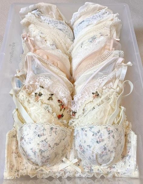 Soft Mini Skirt, Cute Bras Aesthetic, Aesthetic Intimates, Coquette Intimates, Vintage Bras, Aesthetic Advice, Cute Bra, Pretty Bras, Cute Bras