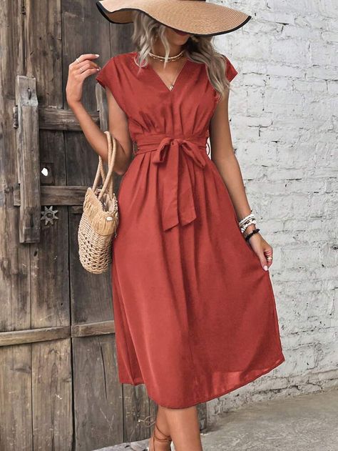 Vestidos Vintage, Ruffle Hem Dress, Dress Beautiful, Women Dresses, Ruffle Hem, Dress P, Cap Sleeve, Spring Summer Fashion, Women Clothing