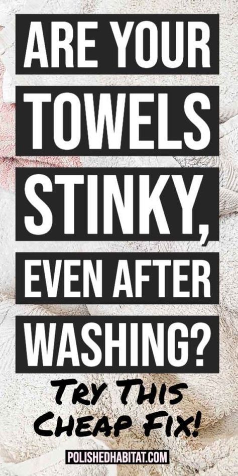 Musty Towels, Smelly Towels, Towels Smell, Mildew Smell, Washing Towels, Clean Your House, Easy Cleaning Hacks, Diy Cleaning Solution, Homemade Cleaning Solutions