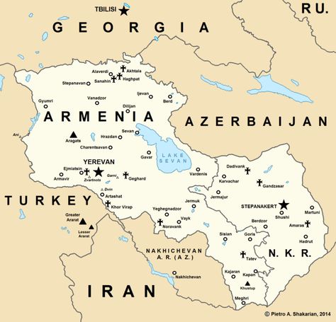 Armenia Map, Armenia Azerbaijan, Location Map, Illustrated Map, Soviet Union, Azerbaijan, Armenia, Written By, Russia