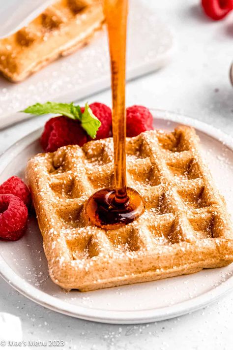 Try my delicious dairy-free waffles for a guilt-free breakfast! They are fluffy, crispy, and full of flavor. Made with oat milk and whole wheat flour, they are the perfect breakfast for those with dairy allergies or anyone looking for a healthier alternative. #breakfastideas #dairyfreewaffles #healthyrecipes Dairy Free Waffles, Dairy Allergy, Easy Breakfast Recipe, Waffles Easy, Fluffy Waffles, Homemade Waffles, Diced Apples, Dairy Free Milk, Vegan Chocolate Chip