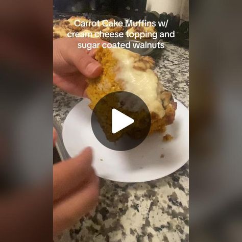 TikTok · baked.bydaisy Cream Cheese Topping, Carrot Cake Muffins, Cake Muffins, Cheese Topping, Muffin Tins, Egg Yolk, Carrot Cake, Brown Sugar, Baking Soda