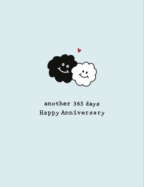 Happy Anniversary Doodle Art, Happy 365 Days Anniversary, Boyfriend Girlfriend Painting Ideas, Happy Anniversary For Boyfriend, Anniversary Drawings For Him, Couple Anniversary Quotes, Anniversary Doodles, Cute Drawings For Her, Happy Boyfriend Day