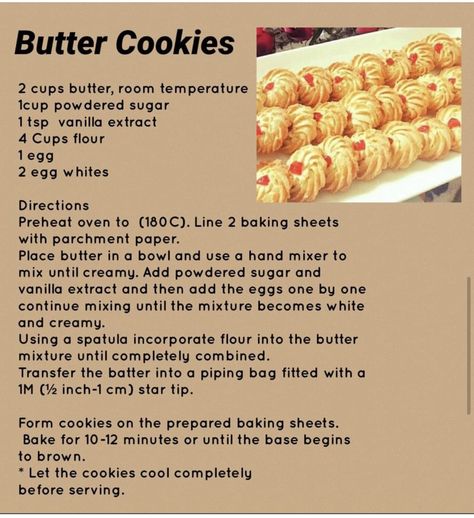 Kittens Cutest So Cute, Butter Cookie Recipe Easy, Butter Cookie Recipe, Cookie Recipes Homemade, Cooking Cookies, Baking Recipes Cookies, Butter Cookies Recipe, Homemade Cake Recipes, Dutch Recipes