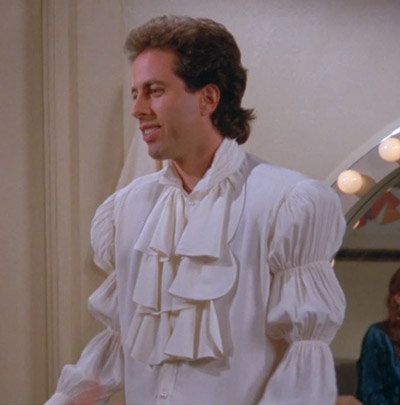 Jerry Seinfeld....."but I don't want to be a pirate!" Seinfeld Puffy Shirt, Seinfeld Episodes, Seinfeld Funny, Puffy Shirt, Jerry Seinfeld, Pirate Shirts, Seinfeld, Best Tv Shows, Best Shows Ever