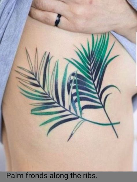 Palm frond tattoo Palm Leaf Tattoo, Tropisches Tattoo, Tropical Tattoo, Pineapple Tattoo, Fern Tattoo, Wrap Tattoo, Leaf Tattoo, Kunst Tattoos, Palm Tattoos