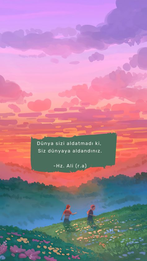 Dünya sizi aldatmadı ki, Siz dünyaya aldandınız.. Hz. Ali (r.a) Hz Ali Wallpaper, Landscape Wallpaper, Phone Wallpapers, R A, Fig, Movie Posters, Quick Saves, Film Posters