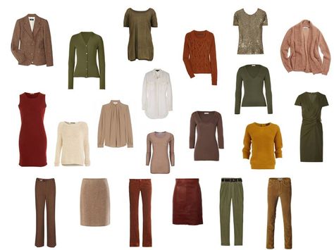 The Vivienne Files: A warm brown, green and rust capsule wardrobe based on a painting by Klimt The Vivienne Files, Vivienne Files, Mom Wardrobe, Dark Autumn, Minimalist Capsule Wardrobe, The Vivienne, Capsule Outfits, Fall Capsule Wardrobe, Fashion Capsule