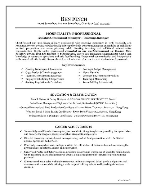 Hospitality-Resume-Writing Example-Page-1 Canadian Resume, Bartender Resume, Supervisor Resume, Letter Writing Tips, Resume Letter, Sample Resume Format, Writing Examples, Resume References, Resume Objective Examples