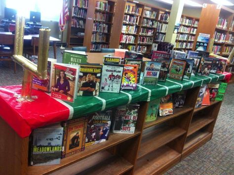 Book Displays, Football Theme, Football Themes, Library Displays, Library Ideas, Book Display, Super Bowl, Mls, Football