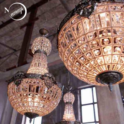 Aliexpress.com : Buy Retro Vintage Charming Royal Empire Style Big Led Crystal Modern Chandelier Lamp Lustres Lights E14 For Hotel Church Living Room from Reliable led crystal chandeliers suppliers on Newrays Official Store Cheap Lamps, Wood Bead Chandelier, Led Crystal Chandelier, Parisian Cafe, Vintage Pendant Lighting, Suspension Vintage, Pendant Ceiling Lamp, Beaded Chandelier, Rustic Lodge