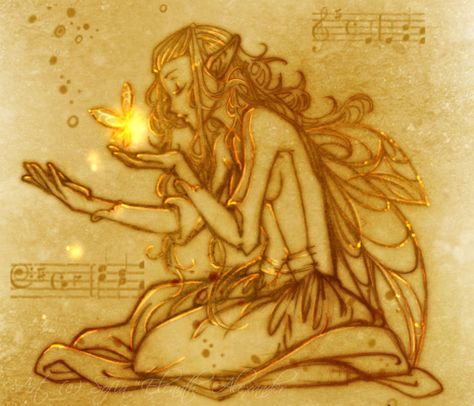 music fairy Golden Fairy Wings, Dnd Fae, Shadow Fairy, Music Fairy, Fairy Wings Drawing, Absinthe Fairy, Photo Shadow, Golden Fairy, Fairy Music