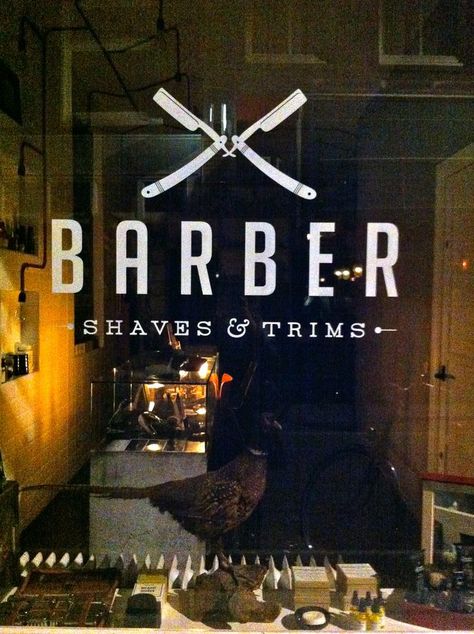 Mobile Barber, Mens Barbershop, Barber Shave, Window Signage, Barber Logo, Barbers Cut, Shaved Hair Cuts, Barbershop Design, Barber Pole