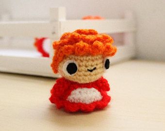 Crochet Ponyo Ghibli, Ponyo Character, Ponyo Crochet, Amigurumi Characters, Crochet Case, Beginner Crochet Tutorial, Quick Crochet Patterns, Crochet Humor, Pola Amigurumi