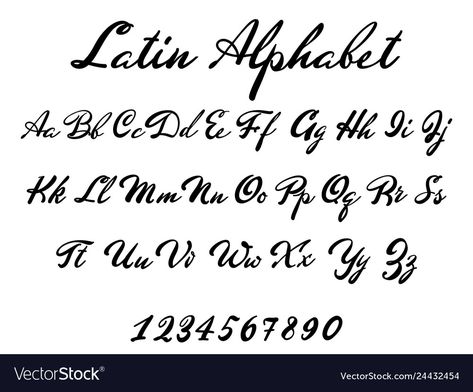 Tulisan Latin Aesthetic, Rangkuman Aesthetic, Font Latin, Tato Geisha, Latin Font, Tattoo Writing Fonts, Latin Letters, Latin Tattoo, Roman Alphabet