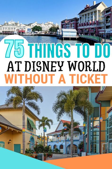 Disney Resort Hopping Itinerary, Free Things To Do At Disney World, Disney Resort Hopping, Things To Do In Orlando Besides Disney, Disney Guide, Things To Do Outside, Disney World For Adults, Disney Activities, Travel Disney