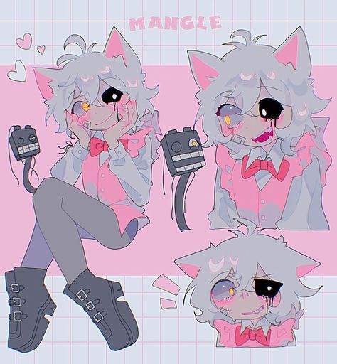 Mangle Fnaf Art, Mangle Fanart, Mangle Fnaf, Fnaf Cosplay, Spiderman Art Sketch, Fnaf Comics, Fnaf Characters, Anime Fnaf, Fnaf Drawings