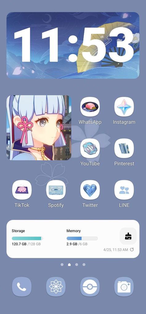 Ayaka Homescreen, Homescreen Layout, Phone Screens, Phone Screen, Pin It, Layout