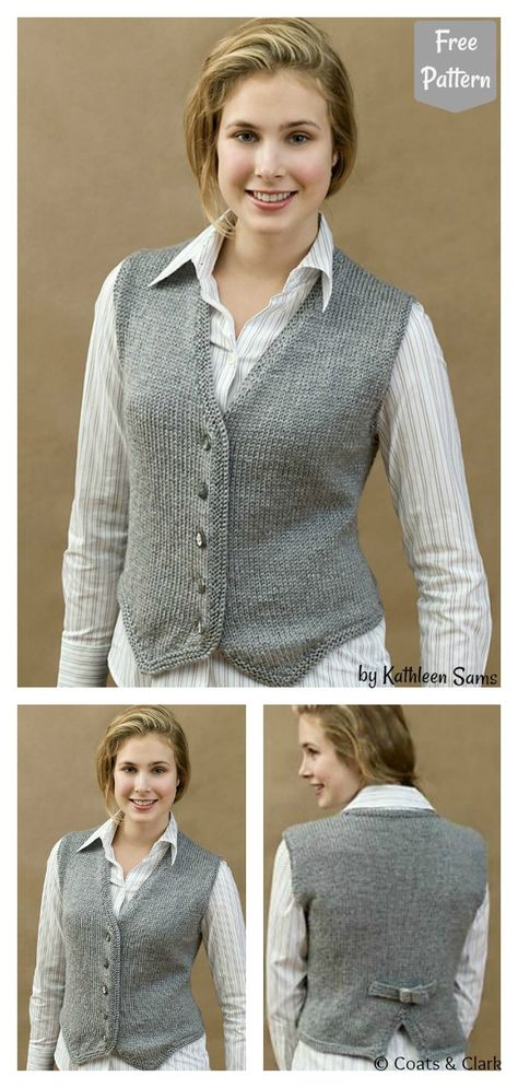 Stylish Vest Free Knitting Pattern #freeknittingpattern #knittingpattern #vestfreepattern #topperfreepattern Vest Knitting Patterns For Women, Knit Outfit Summer, Diy Crochet Vest, Knitted Vest Patterns Free For Women, Knit Vest Pattern Women, Crochet Vest Pattern Free, Baby Cardigan Pattern Crochet, Knit Vest Pattern Free, Ladies Waistcoat