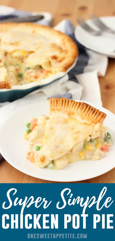 Simple Chicken Pot Pie, Pot Pie Recipe Easy, Oven Roasted Chicken Breast, Easy Chicken Pot Pie Recipe, Cookies Cupcake, Homemade Chicken Pot Pie, Chicken Pot Pie Recipe, Chicken Pot Pie Soup, Pot Pie Soup