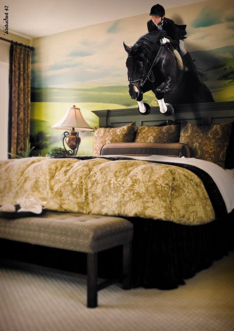 Horse - Out of Bounds by Abducted47 on DeviantArt Horse Girls Bedroom, Horse Room Decor, Horse Themed Bedrooms, Horse Bedroom, Horse Room, Cai Sălbatici, Horses Theme, Equestrian Decor, Horse Diy