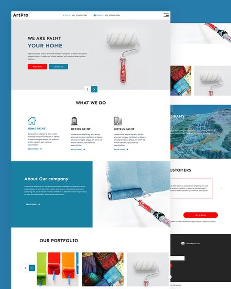 Download Free Paint HTML Template Painting Company Website Design, Paint Company Branding, Paint Website Design, Painter Website Design, Painting Website Design, Google Site Templates, Coffee Site, Painting Website, Logo Online Shop