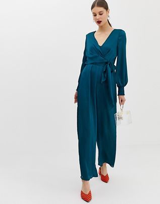 Turquoise Jumpsuit, Teal Jumpsuit, Evening Jumpsuit, Wedding Jumpsuit, Flare Jumpsuit, Women Fashion Edgy, Lace Jumpsuit, Blue Jumpsuits, Long Sleeve Jumpsuit