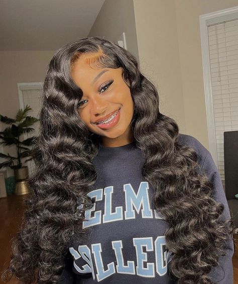 Loose Wave Hair, Hd Lace Frontal Wigs, Deep Wave Human Hair, Loose Deep Wave, Wigs Straight, Faux Locs Hairstyles, Invisible Lace, Hd Lace Frontal, Loose Waves Hair