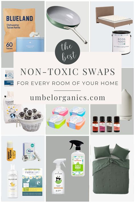 natural home products Clean Home Products, Clean Non Toxic Living, Removing Toxins From Home, How To Make Your House Smell Good Naturally, Detoxing Your Home, Non Toxic Alternatives, Non Toxic Kitchen Swaps, Non Toxic Living Tips, Living Clean Lifestyle