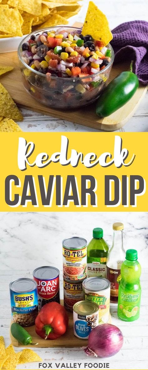 Rotel Cowboy Caviar, How To Make Cowboy Caviar, Cowboy Caviar With Rotel Recipe, Cowboy Caviar No Tomatoes, Cowboy Caviar Recipe Easy Rotel, Hillbilly Caviar Recipe, Mexican Caviar Dip, Simple Cowboy Caviar, Spicy Cowboy Caviar