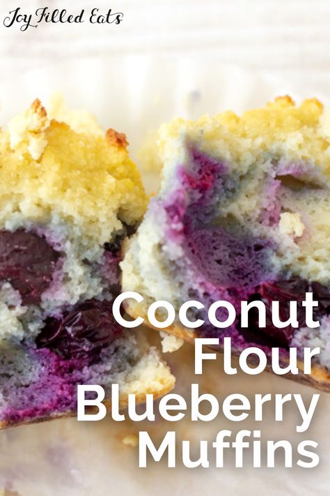 Thm Muffins, Coconut Flour Blueberry, Coconut Flour Blueberry Muffins, Coconut Flour Muffins, Low Carb Paleo Recipes, Keto Blueberry Muffins, Gluten Free Blueberry Muffins, Blueberry Muffins Recipe, Grain Free Breakfast