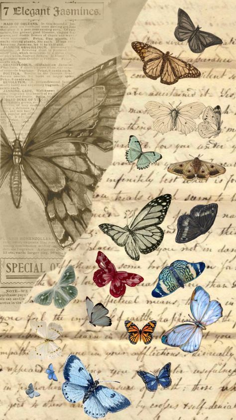 #vibes #nature #vintage #art #beauty #butterfly #colour #flying #paper Recycle Design, Image Collage, Notes Art, Art Jokes, Scrapbook Printing, Butterfly Images, Vintage Butterfly, Aesthetic Colors, Create Collage